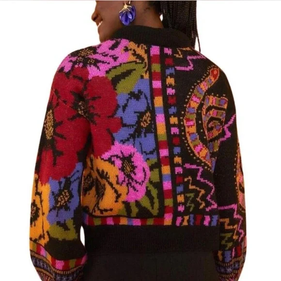 FARM Rio Multicolor Patterned Sweater - Picture 3 of 3